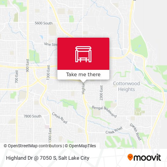 Highland Dr @ 7050 S map