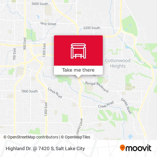 Mapa de Highland Dr. @ 7420 S