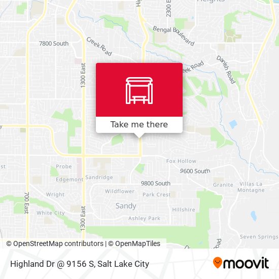Highland Dr @ 9156 S map