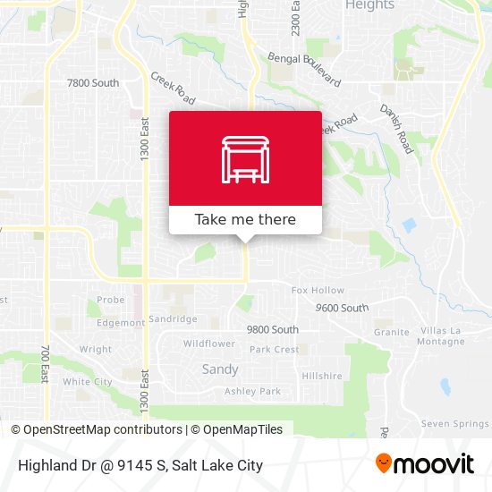 Highland Dr @ 9145 S map