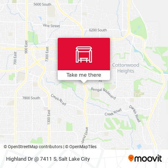 Highland Dr @ 7411 S map