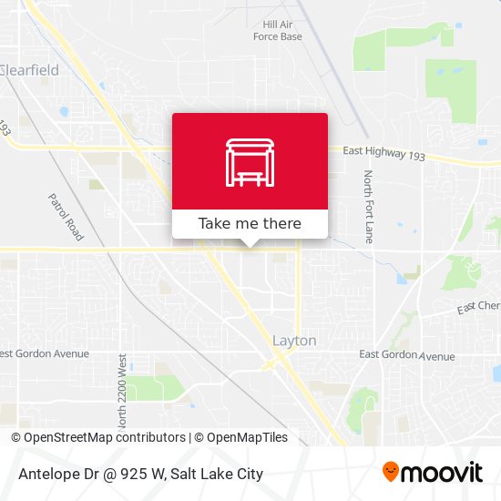 Antelope Dr @ 925 W map
