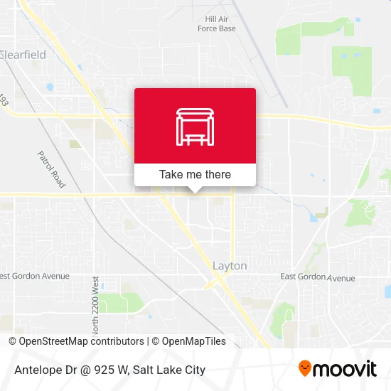 Mapa de Antelope Dr @ 925 W