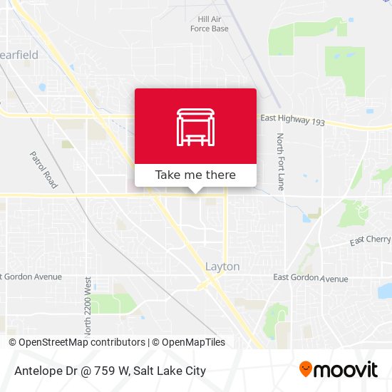 Antelope Dr @ 759 W map