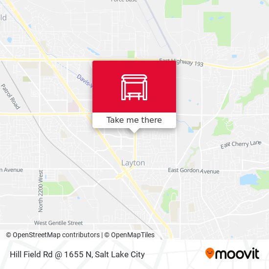 Mapa de Hill Field Rd @ 1655 N