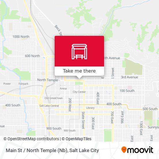 Main St / North Temple (Nb) map