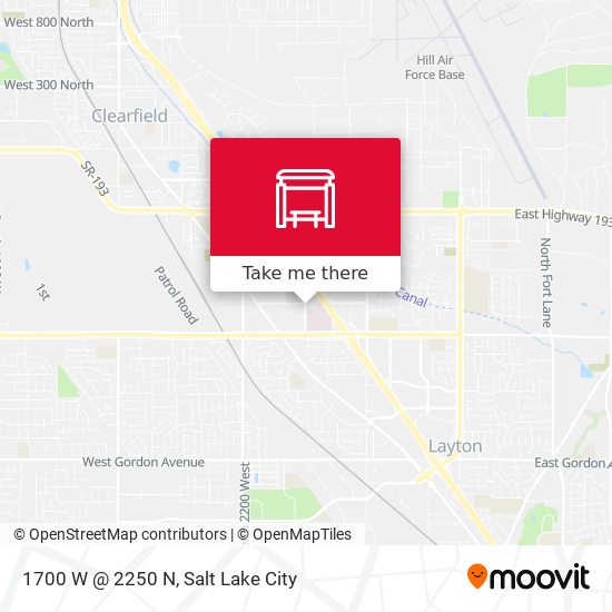 1700 W @ 2250 N map