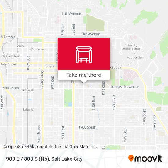 900 E / 800 S (Nb) map