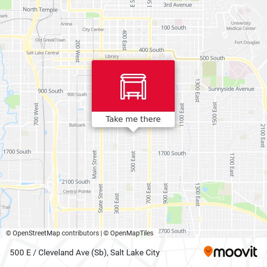 500 E / Cleveland Ave (Sb) map