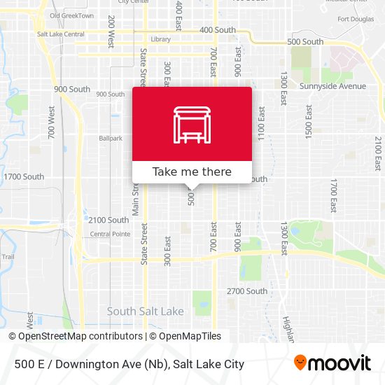 500 E / Downington Ave (Nb) map