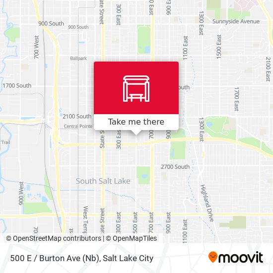 500 E / Burton Ave (Nb) map