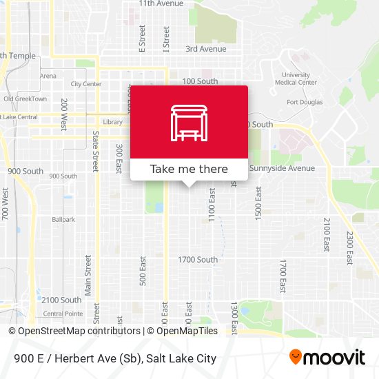 Mapa de 900 E / Herbert Ave (Sb)