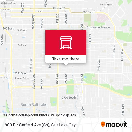 900 E / Garfield Ave (Sb) map