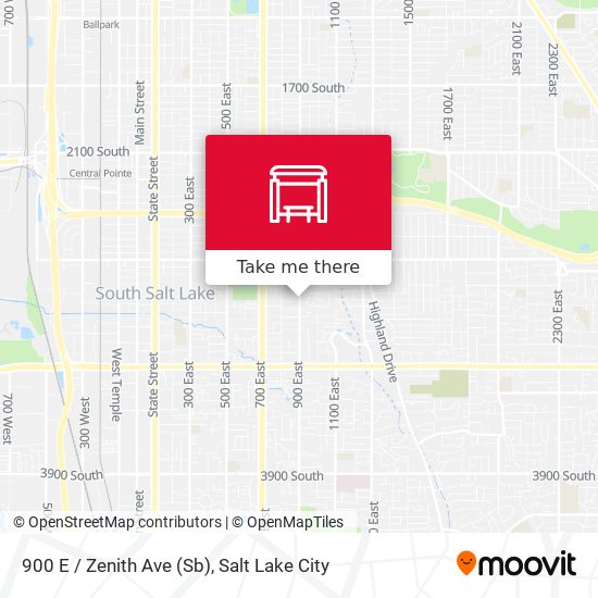 900 E / Zenith Ave (Sb) map