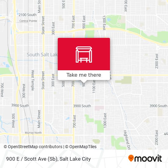 900 E / Scott Ave (Sb) map