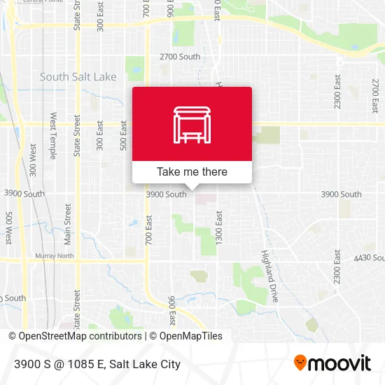 3900 S @ 1085 E map