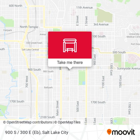 900 S / 300 E (Eb) map