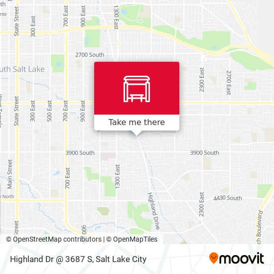 Mapa de Highland Dr @ 3687 S