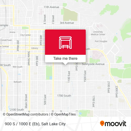 900 S / 1000 E (Eb) map
