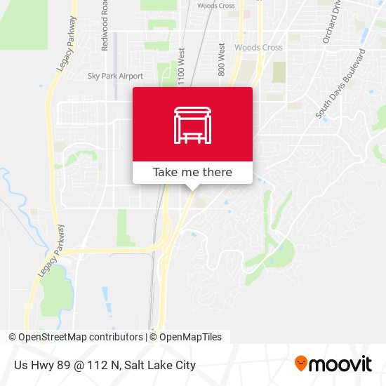 Us Hwy 89 @ 112 N map