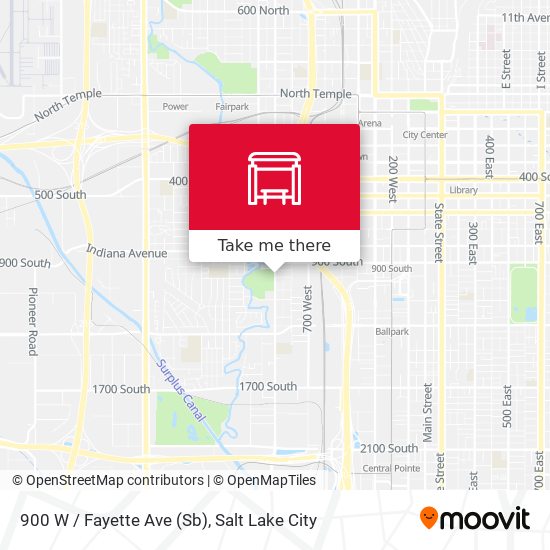 Mapa de 900 W / Fayette Ave (Sb)