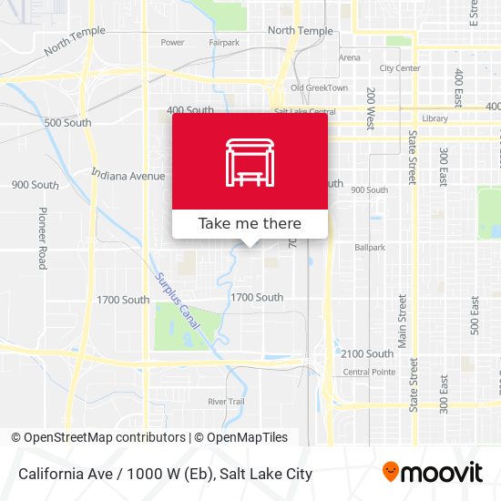 California Ave / 1000 W (Eb) map