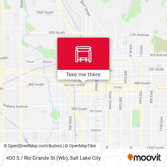Mapa de 400 S / Rio Grande St (Wb)