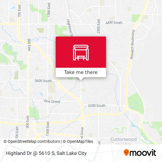 Highland Dr @ 5610 S map