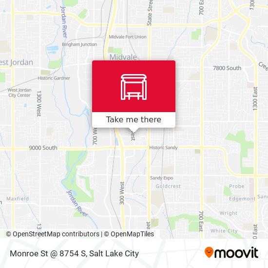 Monroe St @ 8754 S map