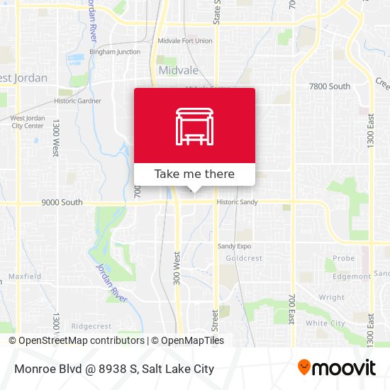 Mapa de Monroe Blvd @ 8938 S