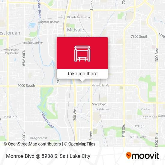 Mapa de Monroe Blvd @ 8938 S