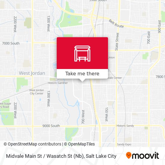 Mapa de Midvale Main St / Wasatch St (Nb)
