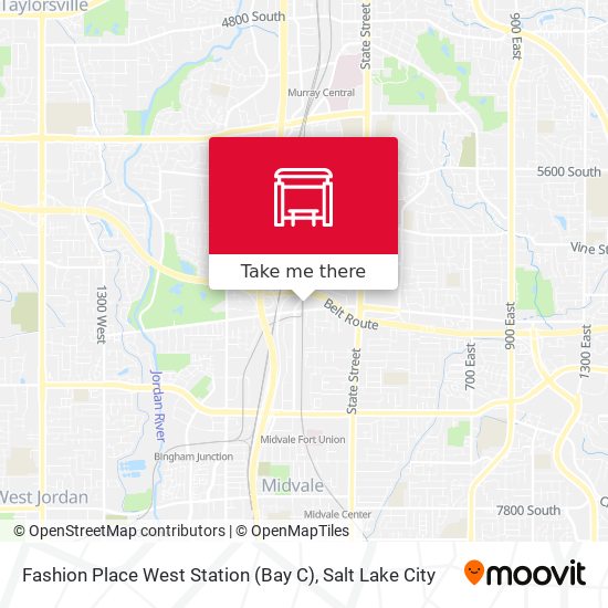 Fashion Place West Station (Bay C) map