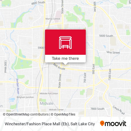 Winchester / Fashion Place Mall (Eb) map