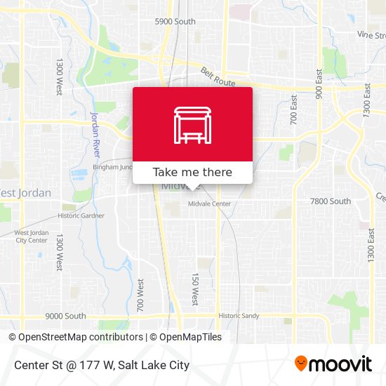 Center St @ 177 W map