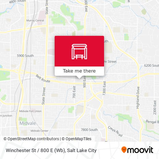 Winchester St / 800 E (Wb) map