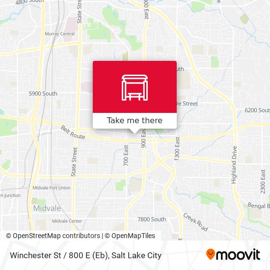 Winchester St / 800 E (Eb) map