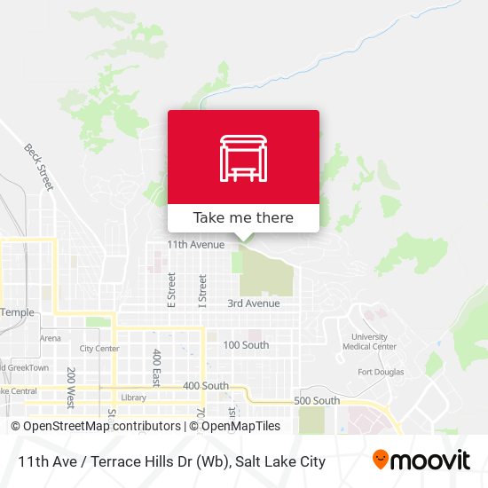 11th Ave / Terrace Hills Dr (Wb) map