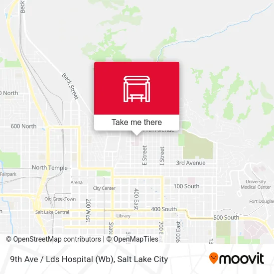Mapa de 9th Ave / Lds Hospital (Wb)