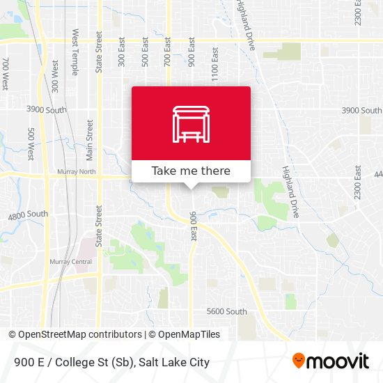 900 E / College St (Sb) map