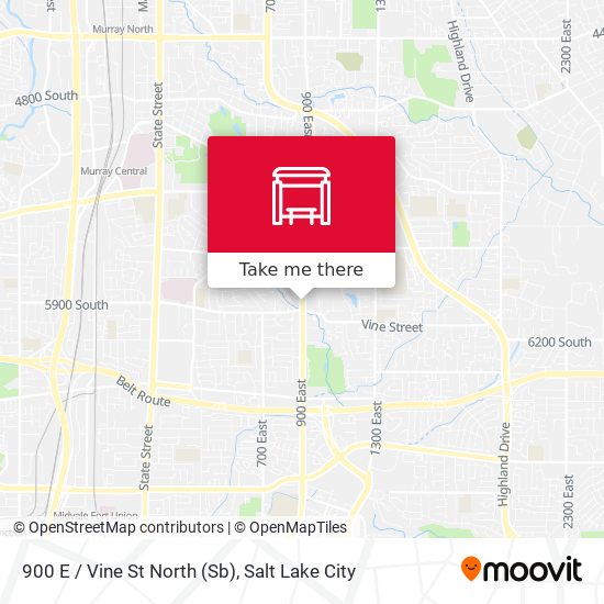 900 E / Vine St North (Sb) map