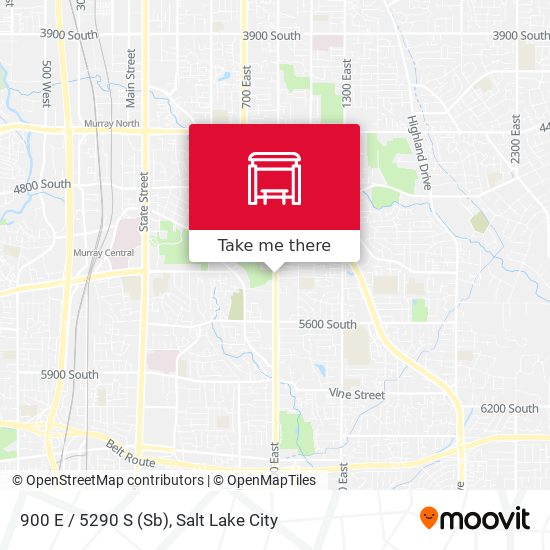 900 E / 5290 S (Sb) map