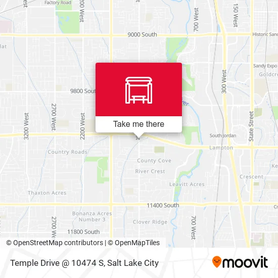 Temple Drive @ 10474 S map