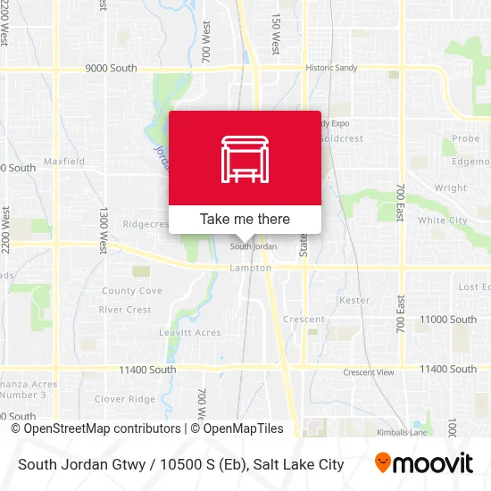 South Jordan Gtwy / 10500 S (Eb) map