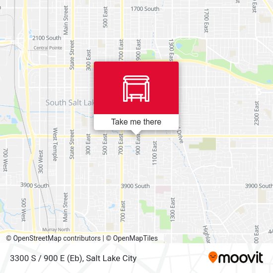 3300 S / 900 E (Eb) map
