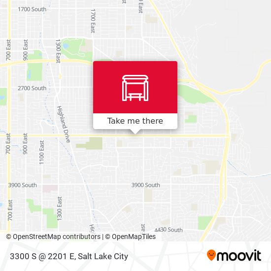 3300 S @ 2201 E map