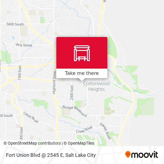 Fort Union Blvd @ 2545 E map