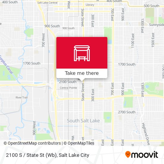Mapa de 2100 S / State St (Wb)
