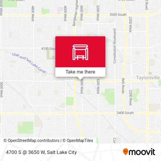 4700 S @ 3650 W map