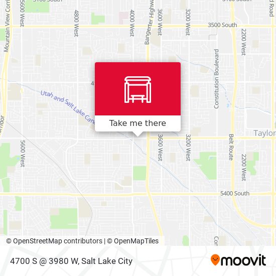 4700 S @ 3980 W map
